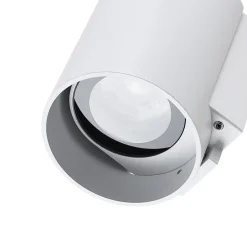 Udendørs væglampe CAN, hvid, 1 lyskilde, Ø 8 cm, IP65, metal, GU10
