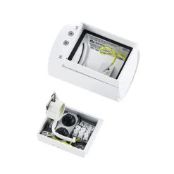 Udendørs væglampe CAN, hvid, 1 lyskilde, Ø 8 cm, IP65, metal, GU10