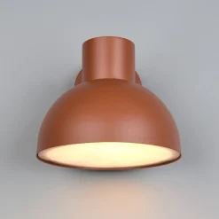 Udendørs væglampe Elbe, abrikos, trykstøbt aluminium, E27