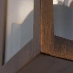 Udendørs væglampe Lumina, rust-sort, stål, glas, IP44