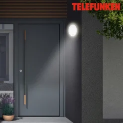 Udendørs væglampe med sensor Nizza Ø 28cm hvid 4.000K