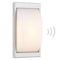 Udendørs væglampe 068SEN, Sensor, Stål, 33 cm, E27