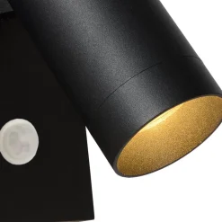 Udendørs vægspot Taylor Sensor, 1 lyskilde sort