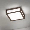 Udendørslampe Henry, corten, trykstøbt aluminium, E27, IP44