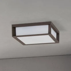 Udendørslampe Henry, corten, trykstøbt aluminium, E27, IP44