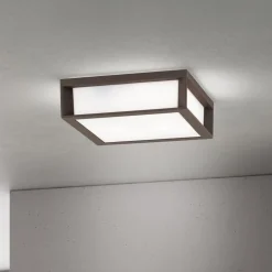 Udendørslampe Henry, corten, trykstøbt aluminium, E27, IP44