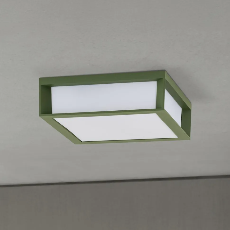 Udendørslampe Henry, grøn, trykstøbt aluminium, E27, IP44