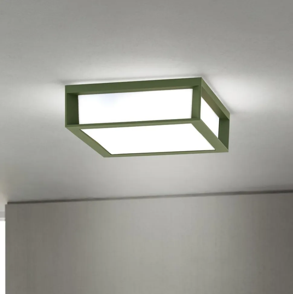 Udendørslampe Henry, grøn, trykstøbt aluminium, E27, IP44