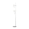 Ulaop LED-gulvlampe, tre ringe, hvid