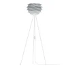 UMAGE Carmina Mini gulvlampe grå, hvid trefod