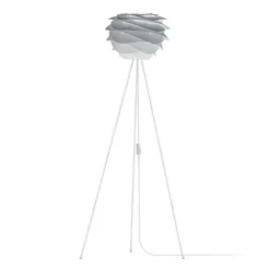 UMAGE Carmina Mini gulvlampe grå, hvid trefod