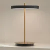 UMAGE LED-bordlampe Asteria Move sort/messing 31 cm