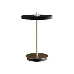 UMAGE LED-bordlampe Asteria Move sort/messing 31 cm