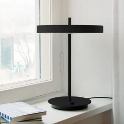 UMAGE LED-bordlampe Asteria Table, USB, sort/sort