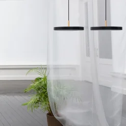UMAGE LED-hængelampe Asteria Medium antracit/messing Ø 43 cm