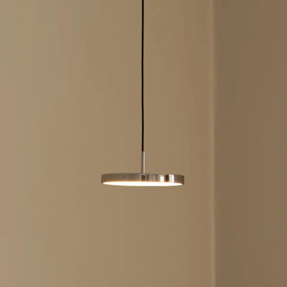 UMAGE LED-hængelampe Asteria Micro, poleret stål, Ø 15 cm