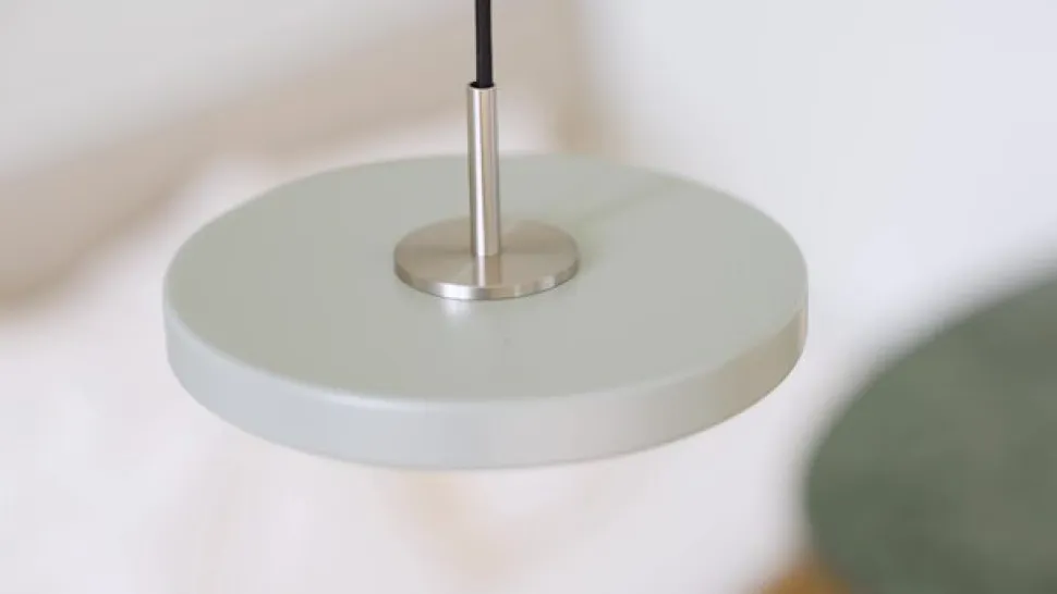 UMAGE LED-hængelampe Asteria Micro, poleret stål, Ø 15 cm