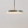UMAGE LED-hængelampe Asteria Mini, lysegrøn/messing, Ø 31 cm