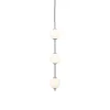 UMAGE LED-hængelampe Audrey, stålfarvet, 3 lyskilder, Ø 12 cm