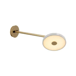 UMAGE LED-væglampe Asteria Long, lysegrå, 42 cm, stik