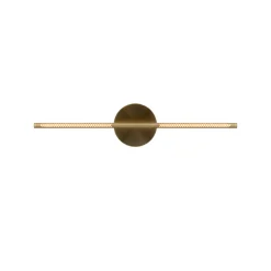 UMAGE LED-væglampe Omni, messing, længde 74 cm