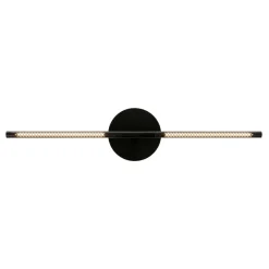 UMAGE LED-væglampe Omni, sort, længde 74 cm