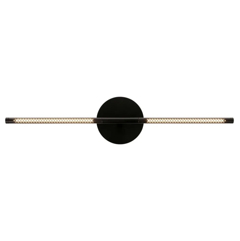UMAGE LED-væglampe Omni, sort, længde 74 cm