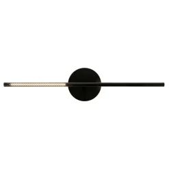 UMAGE LED-væglampe Omni, sort, længde 74 cm