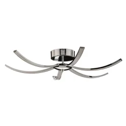 Umbra LED-loftlampe, 6 lyskilder, 91 cm, krom