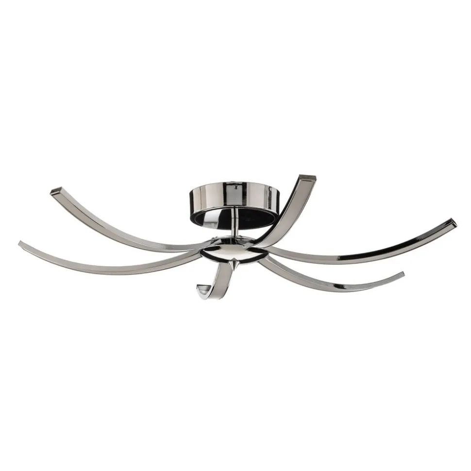 Umbra LED-loftlampe, 6 lyskilder, 91 cm, krom