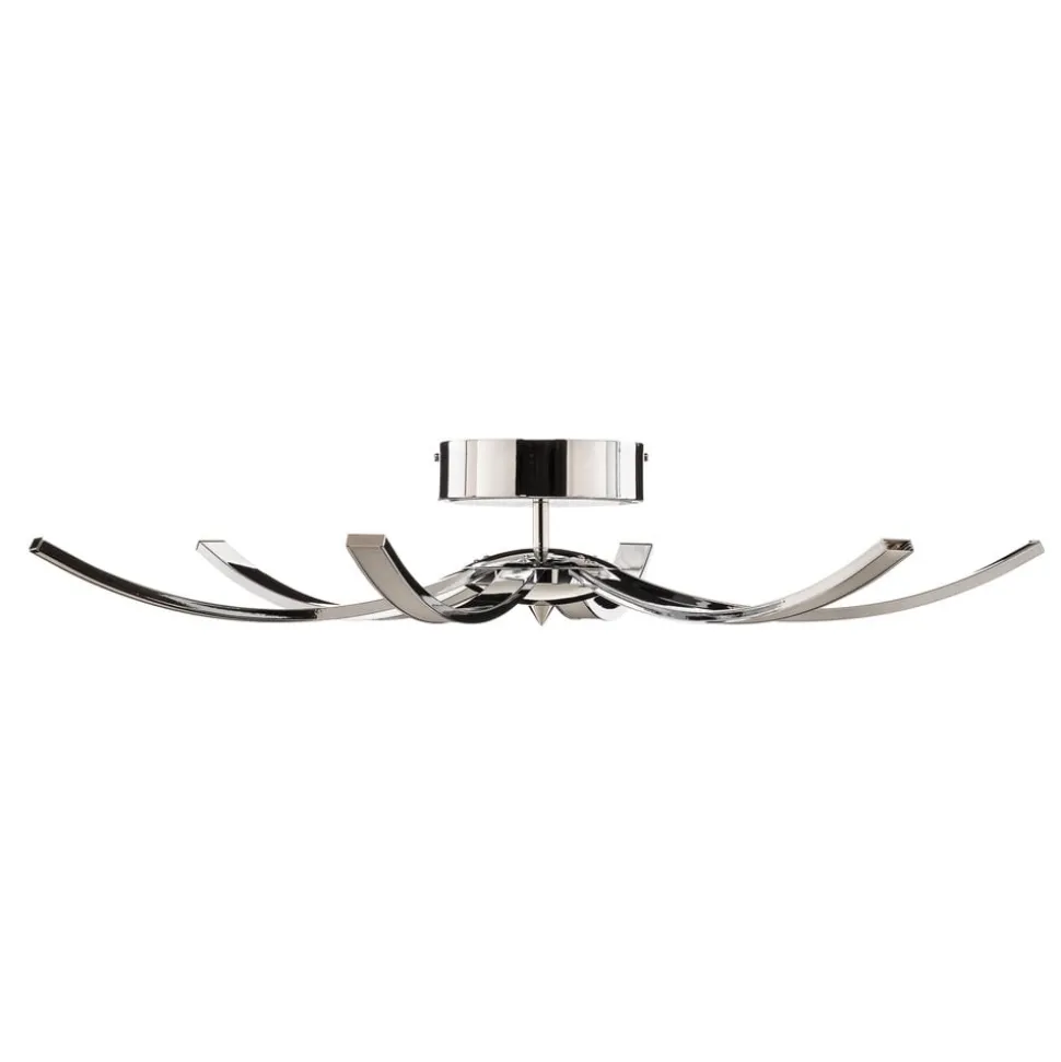 Umbra LED-loftlampe, 6 lyskilder, 91 cm, krom