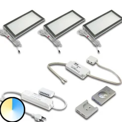 Underskabsbelysning Dynamic LED Sky 3-sæt stål