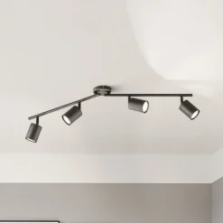 Vano LED-loftspot, sort, 4 lyskilder