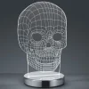 Variabel lysfarve - LED-bordlampe Skull