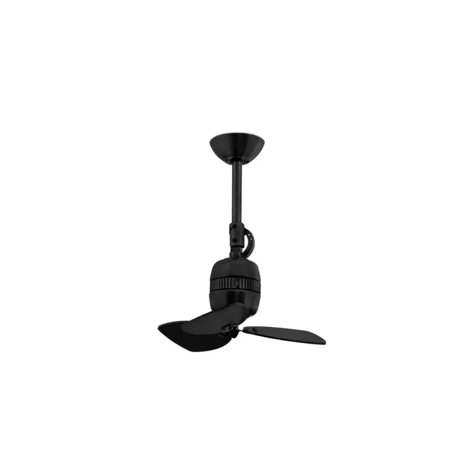 Vedra loftventilator, sort/valnød
