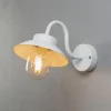 Vega Mini udendørs væglampe, bredde 22 cm, hvid