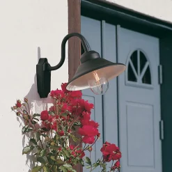 Vega udendørs væglampe, bredde 29,5 cm, sort
