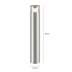 Vejlampe Caramia, stål, saltvandsresistent