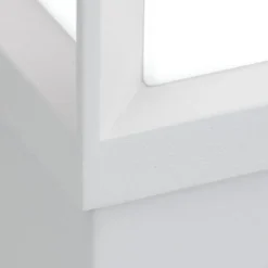 Vejlampe Henry, hvid, højde 60 cm, aluminium/stål