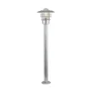 Vejlampe X Conrad, sølv, IP44, højde 51 cm, stål