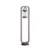 Vejlampen SAMBESI, rustfarvet, højde 100 cm, metal, IP44