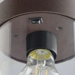 Vejlampen SAMBESI, rustfarvet, højde 100 cm, metal, IP44
