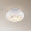 Ventilator med lys Bidar, hvid, DC, støjsvag, 50 cm, fjernbetjening