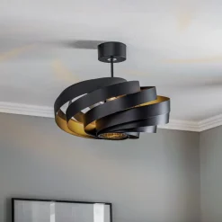 Vento loftlampe, sort, Ø 50 cm, metal, E27