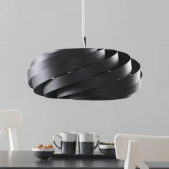Vento-pendel, sort, Ø 60 cm, metal, E27