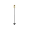 Ventotto gulvlampe, sort/guld, højde 165 cm, metal/glas