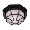 Vermont udendørs loftlampe, sort