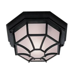 Vermont udendørs loftlampe, sort