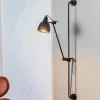 Væglampe 997 med stik, 1 lyskilde, sort