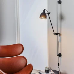 Væglampe 997 med stik, 1 lyskilde, sort